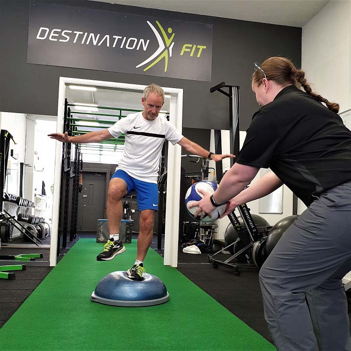 Strength and balance exercise equipment used in foot and ankle rehabilitation