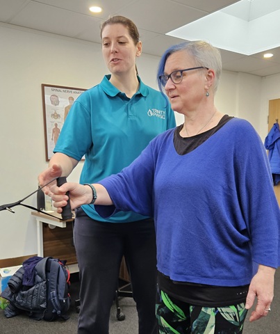 Rehabilitation exercise for shoulder pain and rotator cuff strengthening